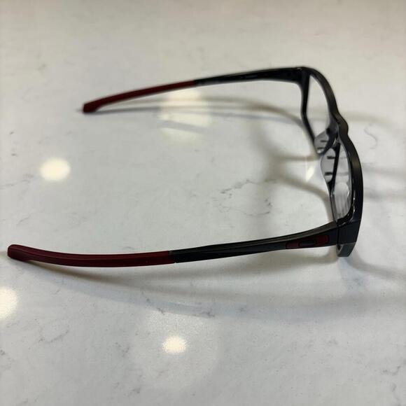 Oakley OX 8039-0553 Chamfer Eyeglasses Glasses Gray Pavement Red 53mm - Picture 3 of 9